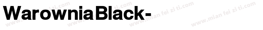 Warownia Black字体转换
